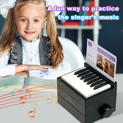 2025 Olivia mini piano calendar with 15 keys and music cards