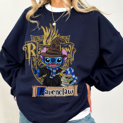 Cute Stitch Harry Potter Hogwarts T-shirt with magical design