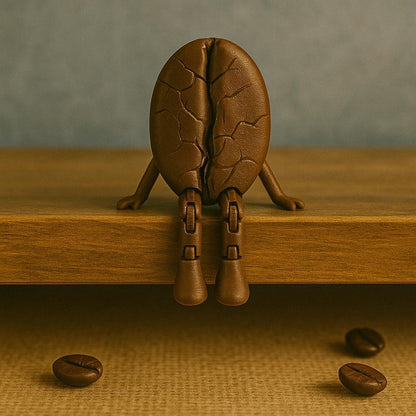funny coffee figurine for coffee bar decor and coffee lovers gift