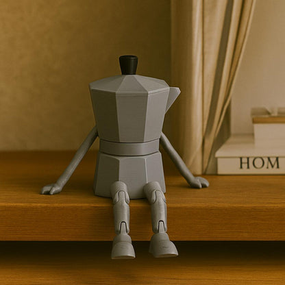 funny coffee figurine for coffee bar decor and coffee lovers gift