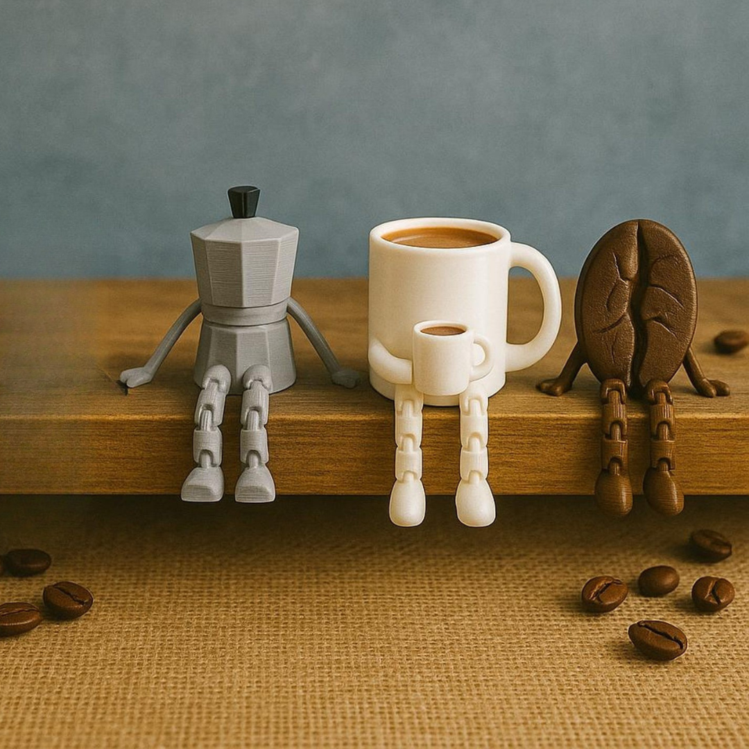 funny coffee figurine for coffee bar decor and coffee lovers gift
