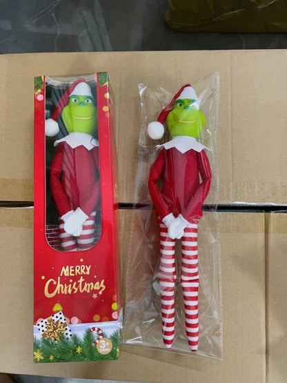 Grinch On the Shelf Christmas figurine decoration