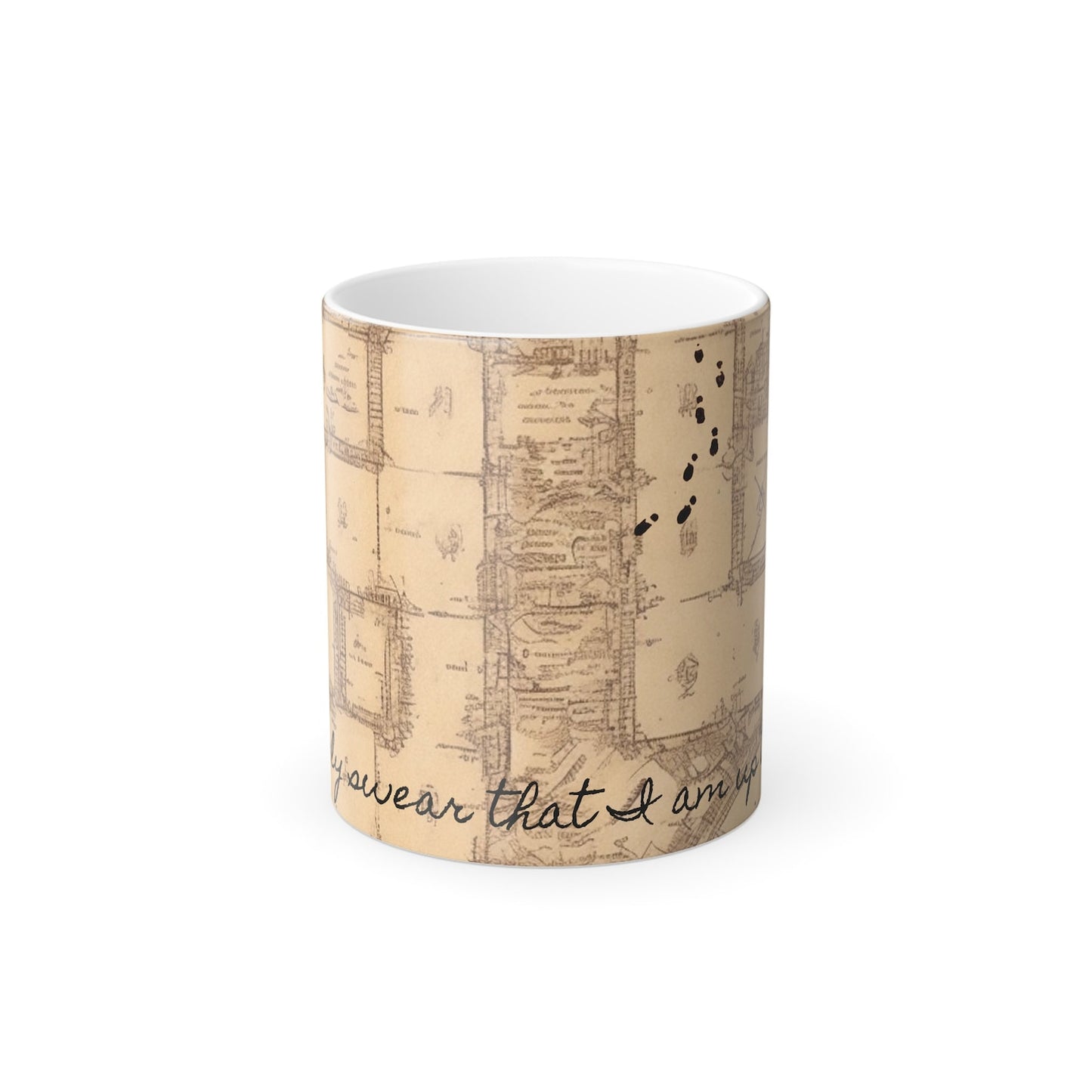 Harry Potter Marauder's Map heat reactive color changing mug