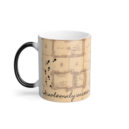 Harry Potter Marauder's Map heat reactive color changing mug