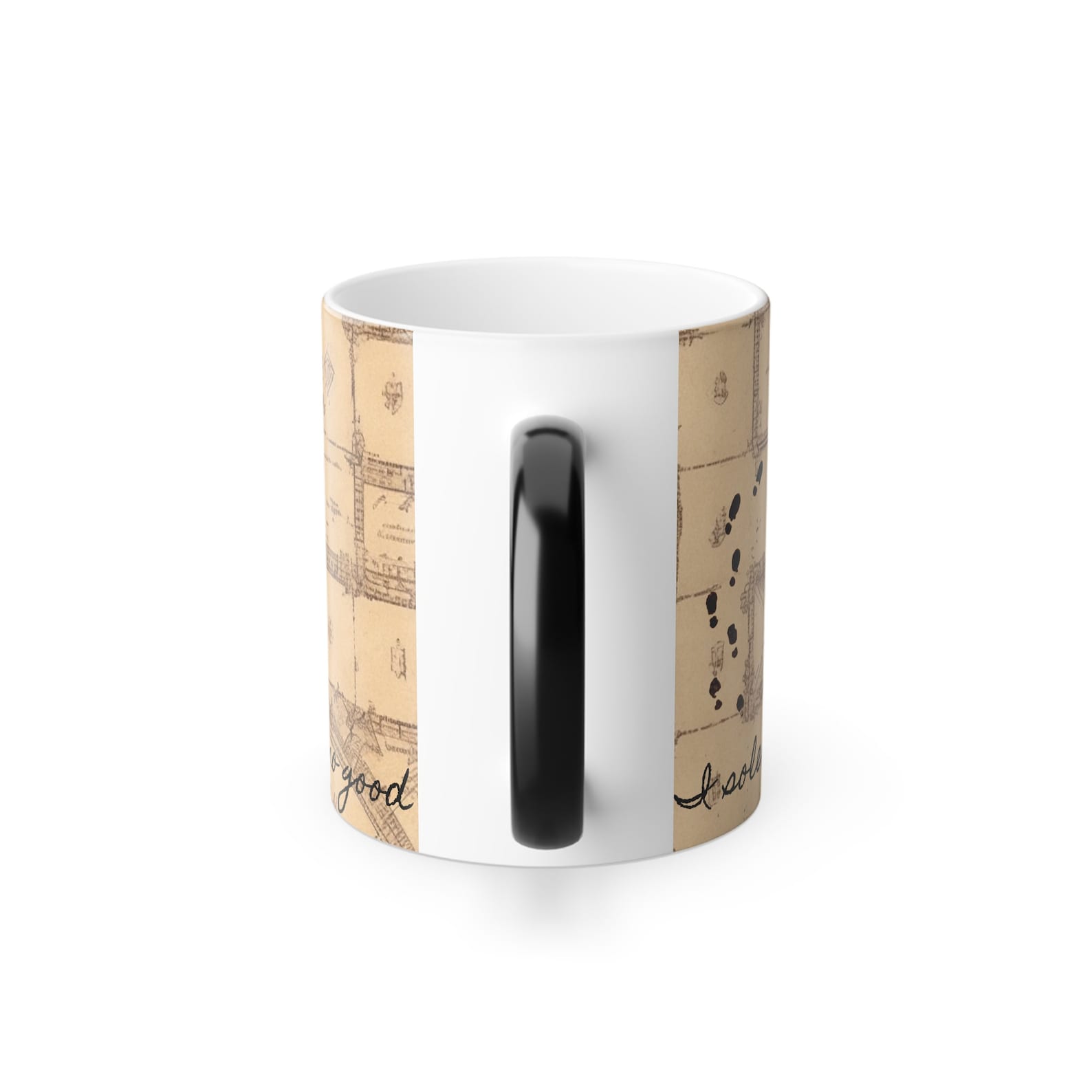 Harry Potter Marauder's Map heat reactive color changing mug