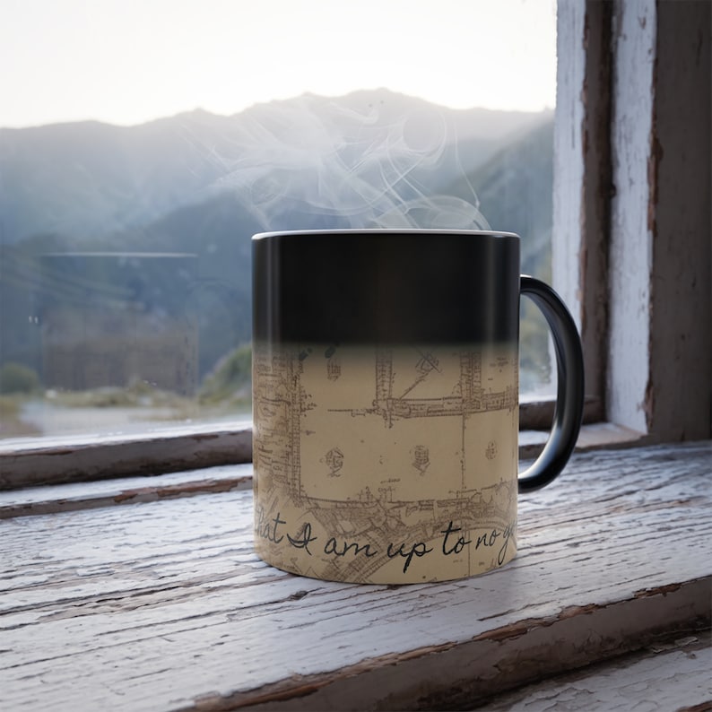 Harry Potter Marauder's Map heat reactive color changing mug