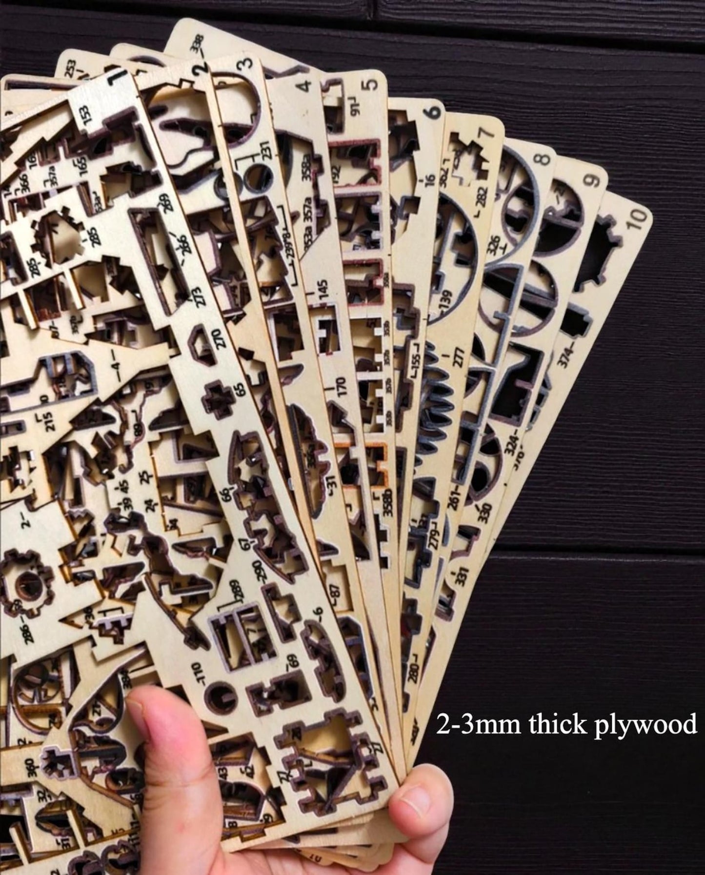 Howl's Moving Castle 18cm DIY wooden puzzle kit assembled model