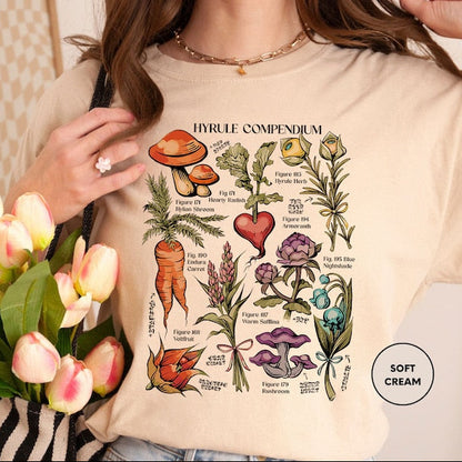 Hyrule Compendium Korok T-Shirt inspired by Breath of the Wild forest design