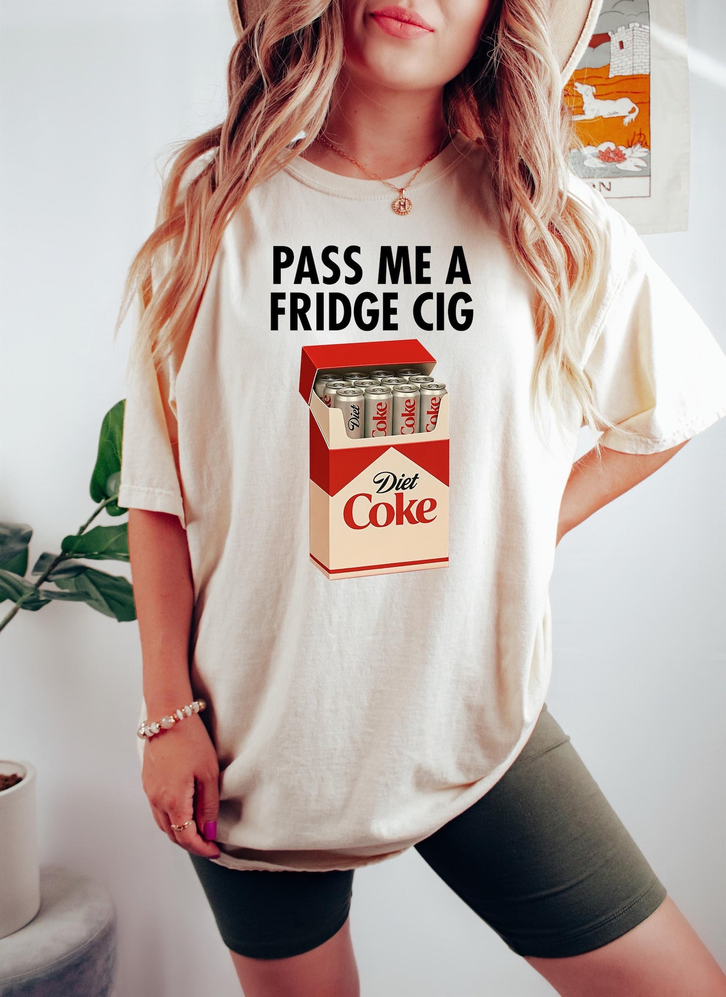 Funny Just a Fridge Cigg Diet Coke Shirt for sarcastic meme lovers