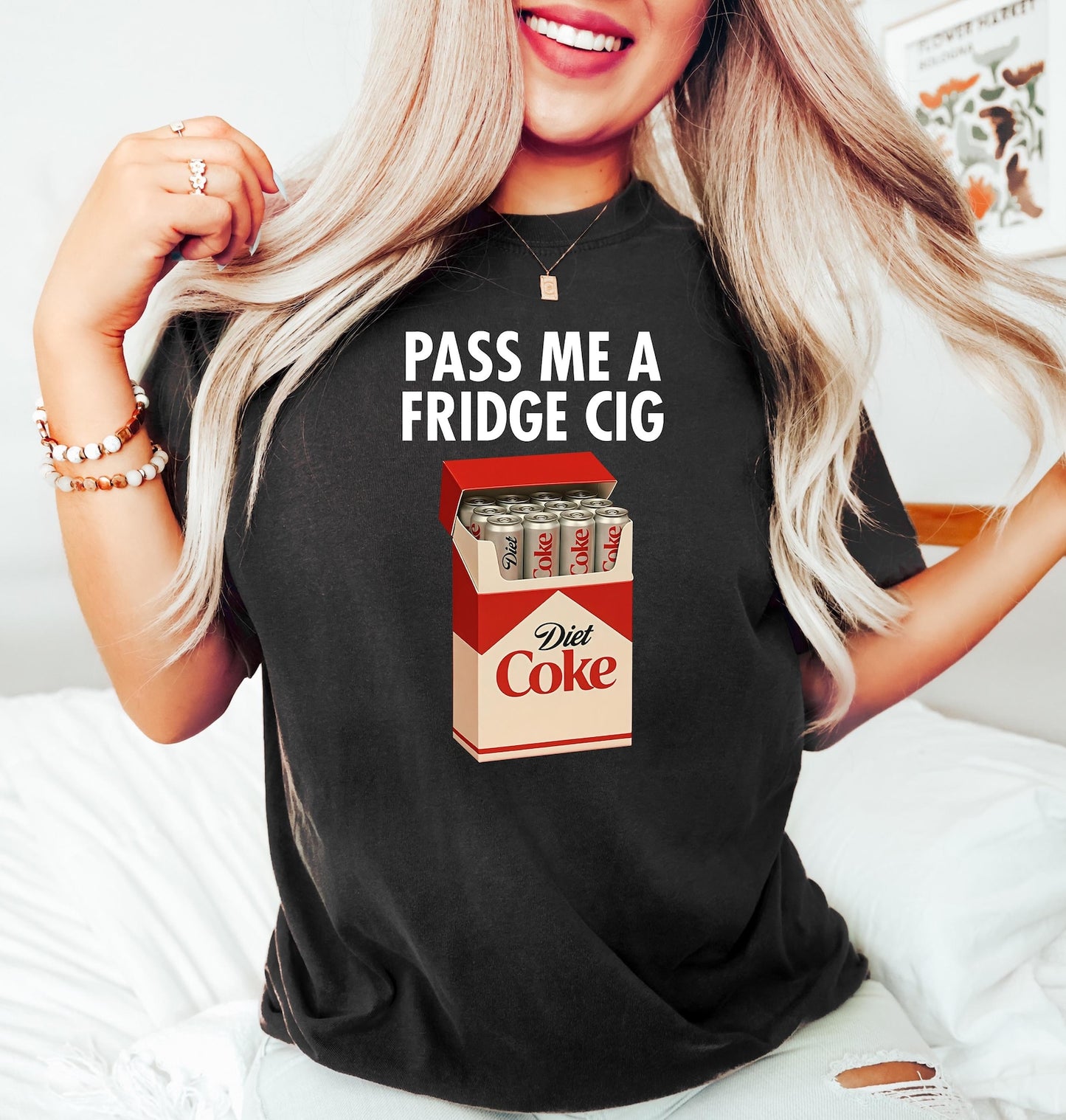 Funny Just a Fridge Cigg Diet Coke Shirt for sarcastic meme lovers