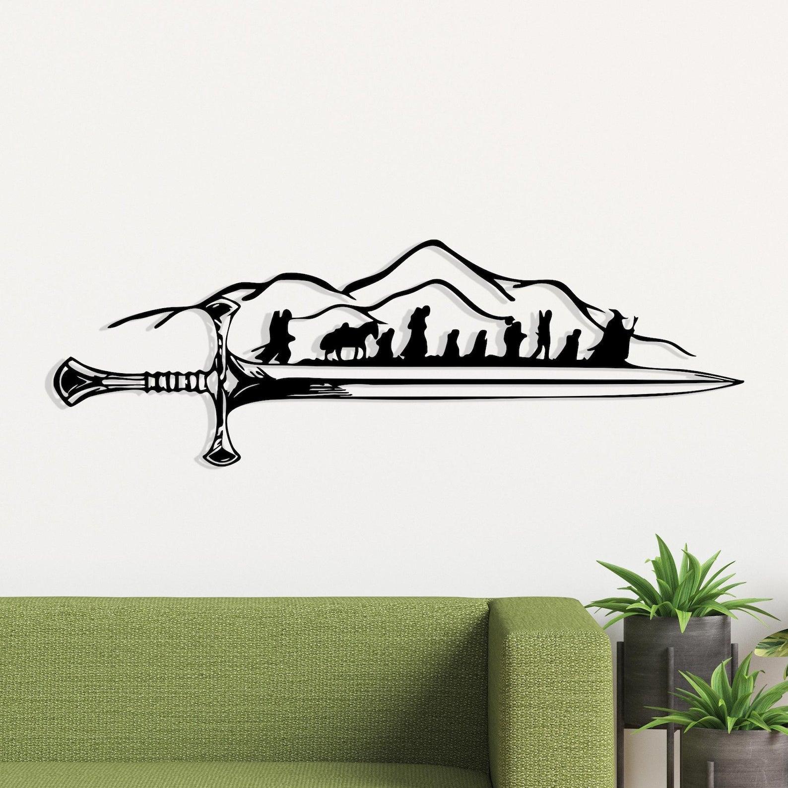 Lord of The Rings 3D metal wall art home decor