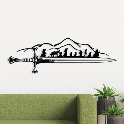 Lord of The Rings 3D metal wall art home decor
