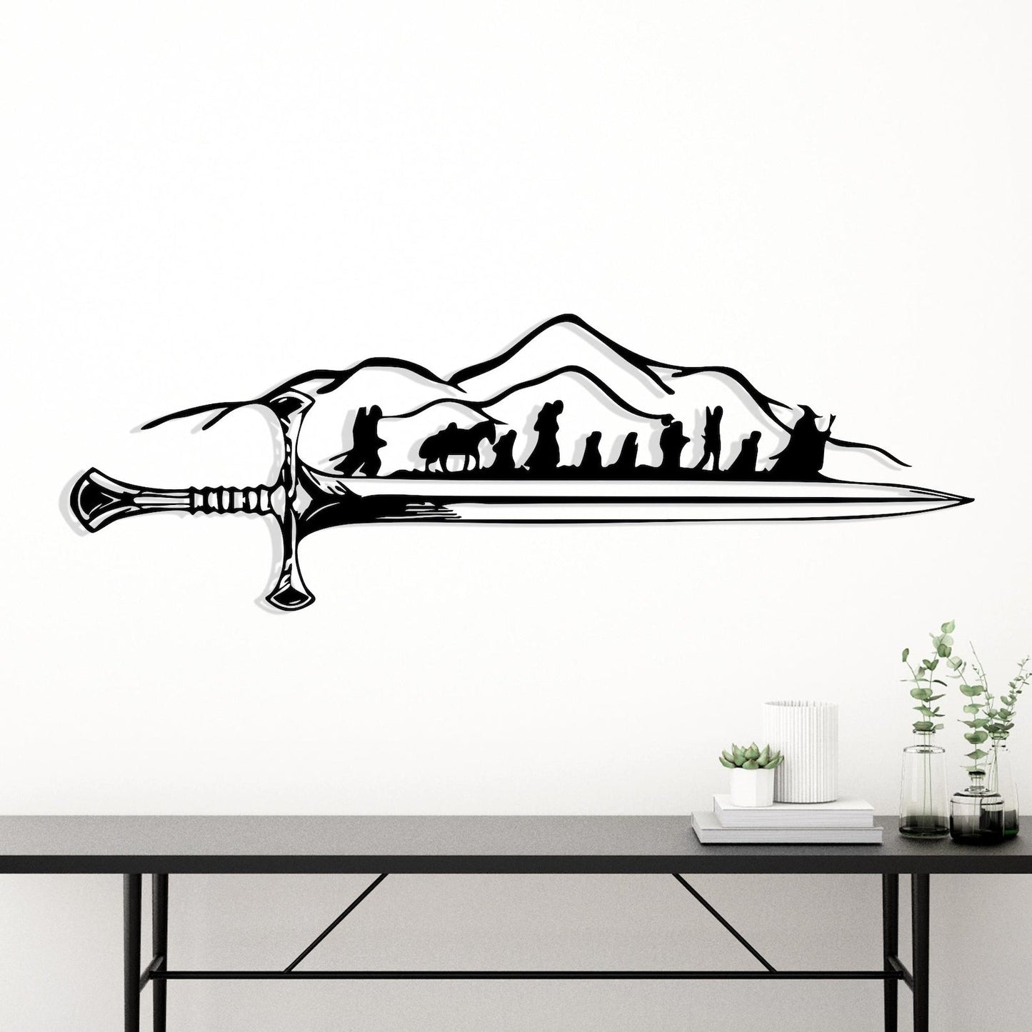 Lord of The Rings 3D metal wall art home decor