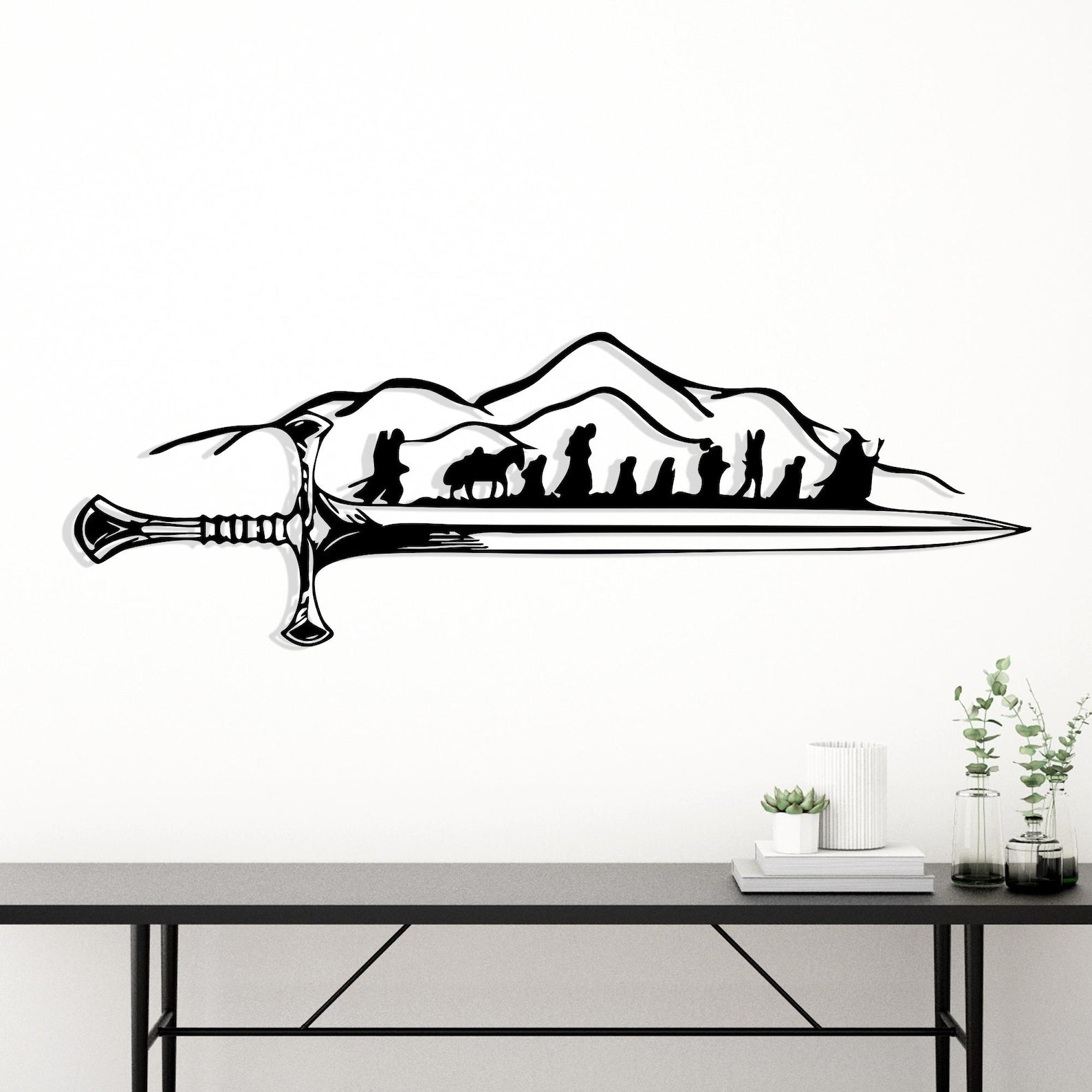 Lord of The Rings 3D metal wall art home decor