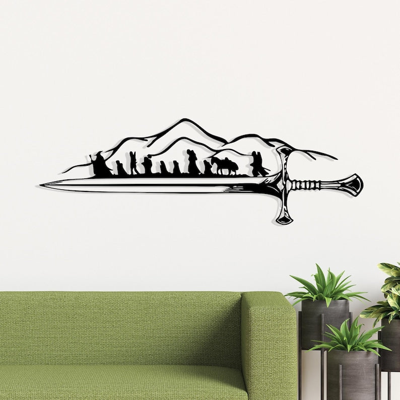Lord of The Rings 3D metal wall art home decor