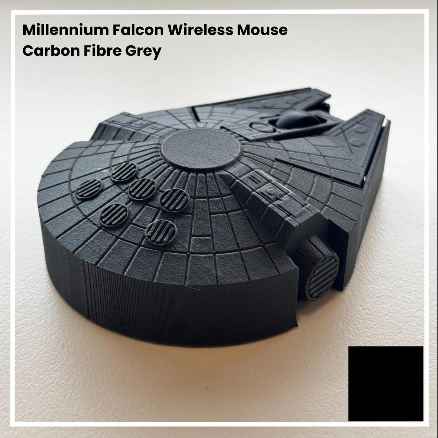 Millennium Falcon wireless mouse with LED lights for Star Wars fans