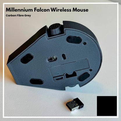 Millennium Falcon wireless mouse with LED lights for Star Wars fans
