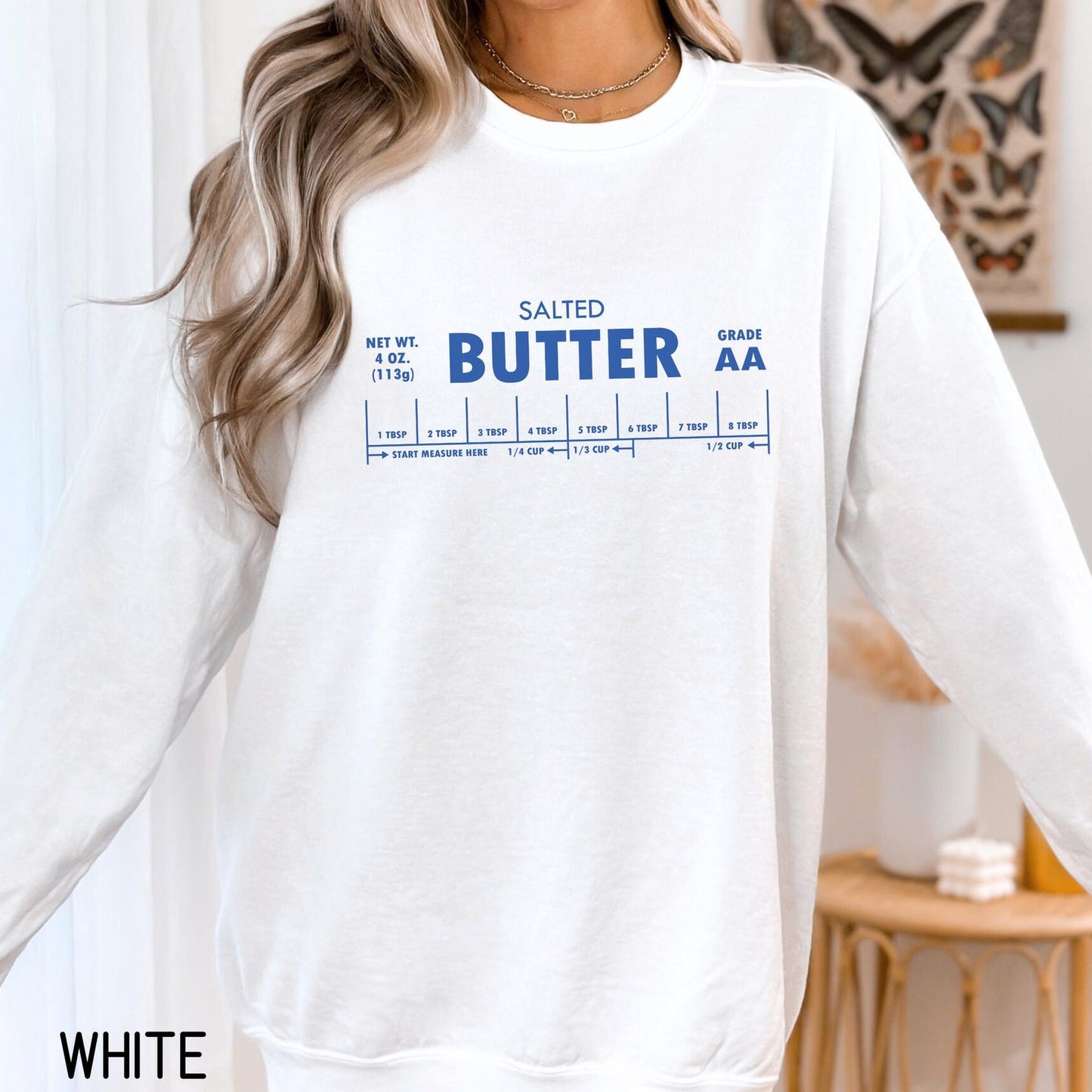 Salted Butter Sweatshirt Comfort Colors funny baker gift for butter lovers