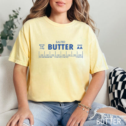 Salted Butter Sweatshirt Comfort Colors funny baker gift for butter lovers