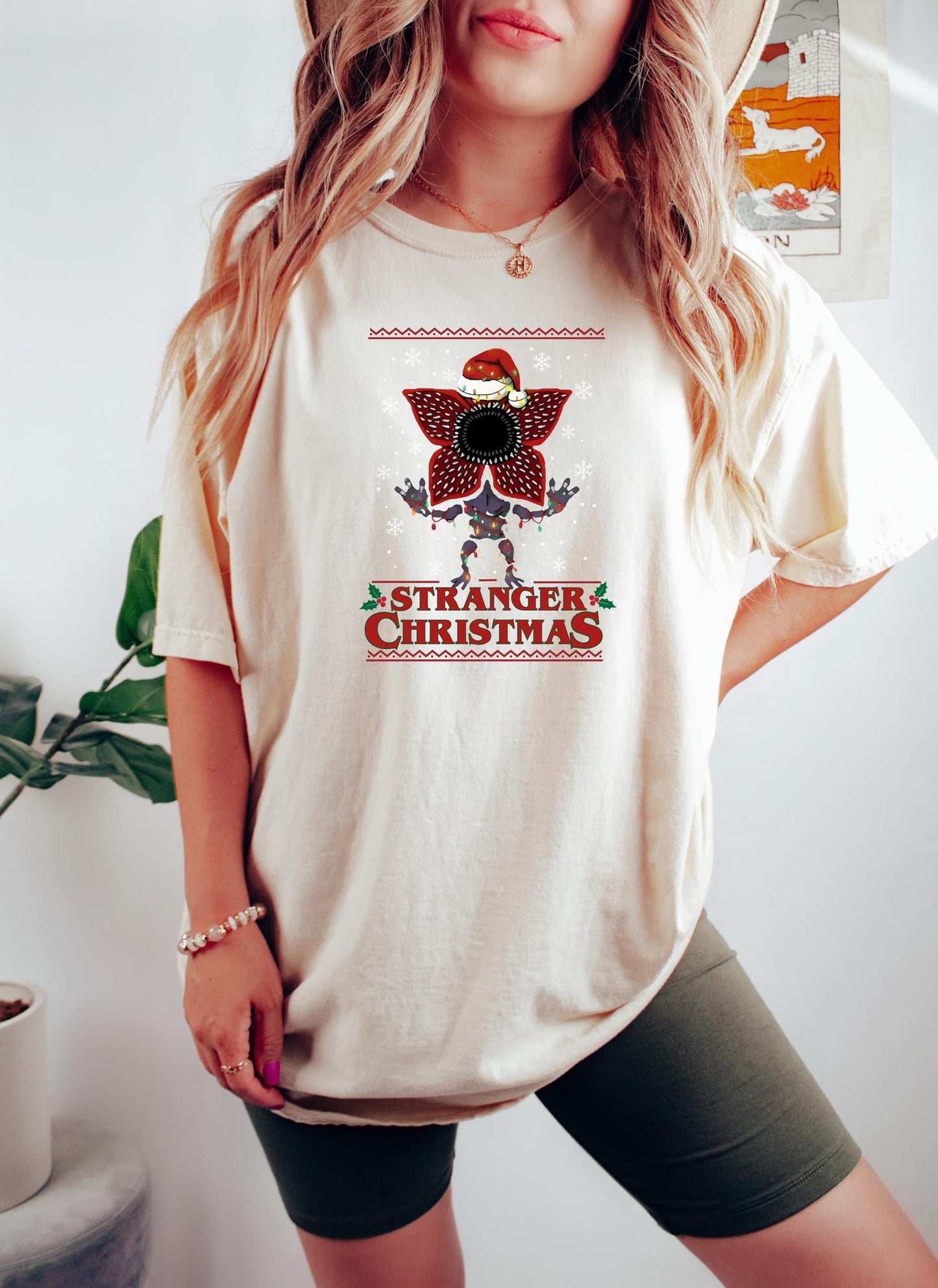 Stranger Christmas Shirt Retro 80s Funny Holiday Tee