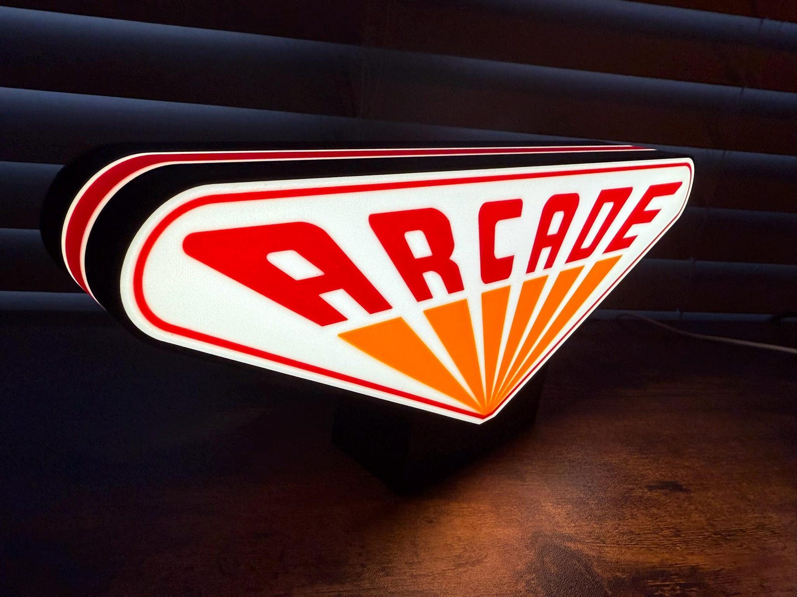 Stranger Things arcade LED sign wall decor glowing Hawkins design