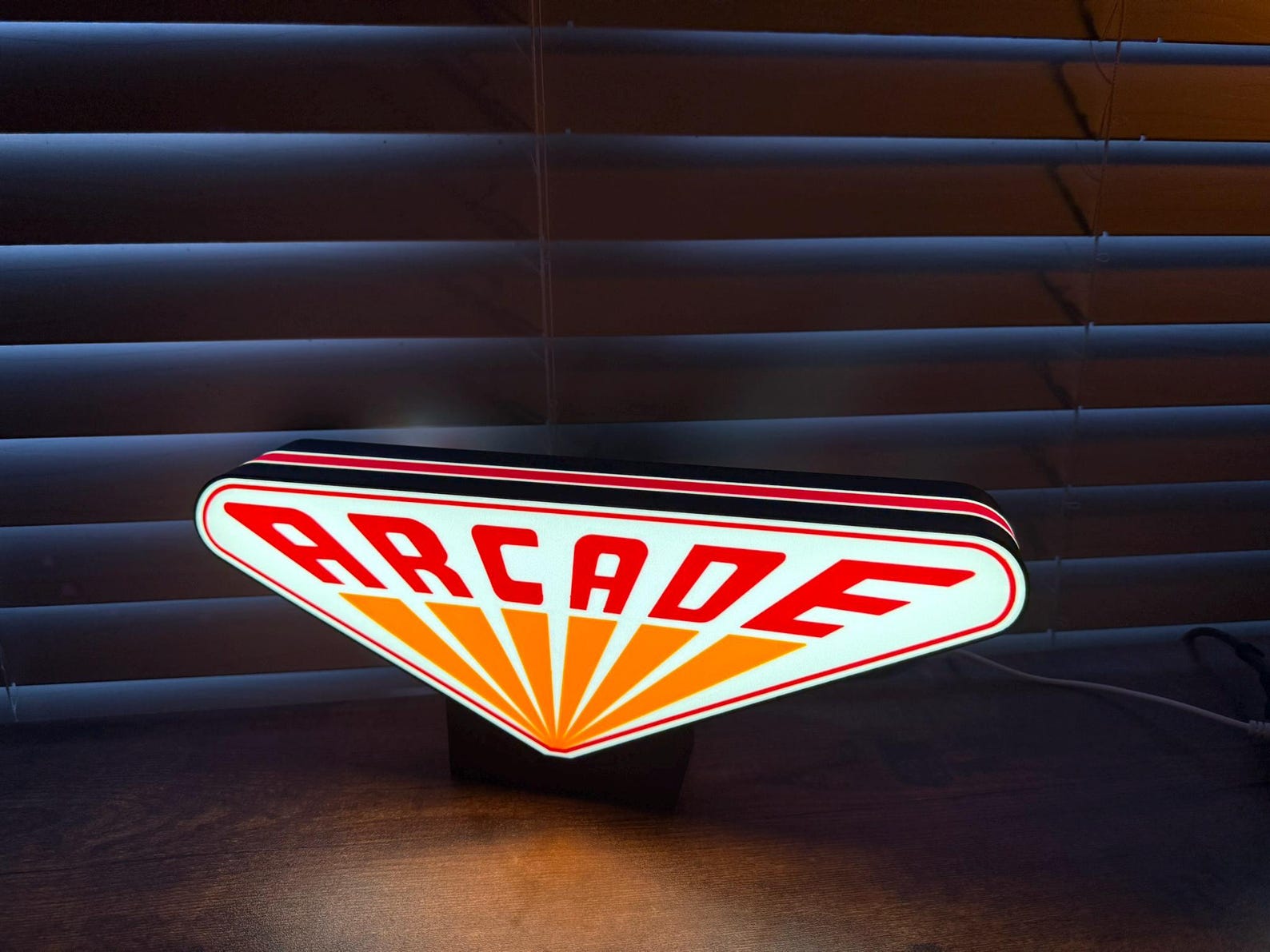 Stranger Things arcade LED sign wall decor glowing Hawkins design