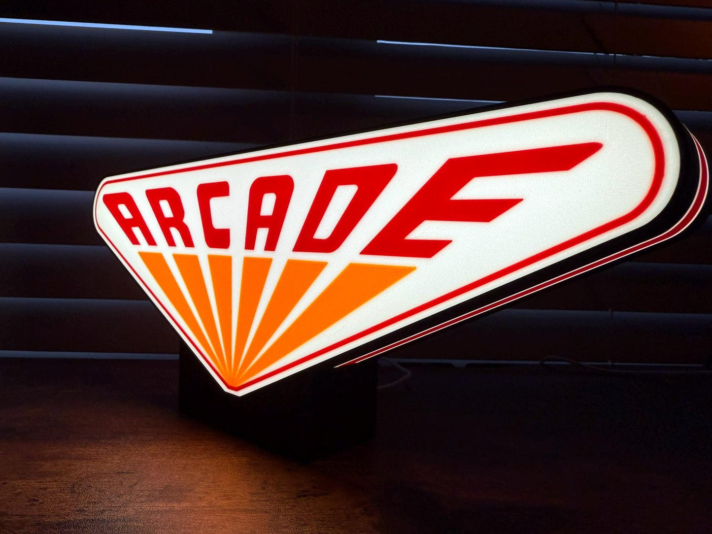 Stranger Things arcade LED sign wall decor glowing Hawkins design