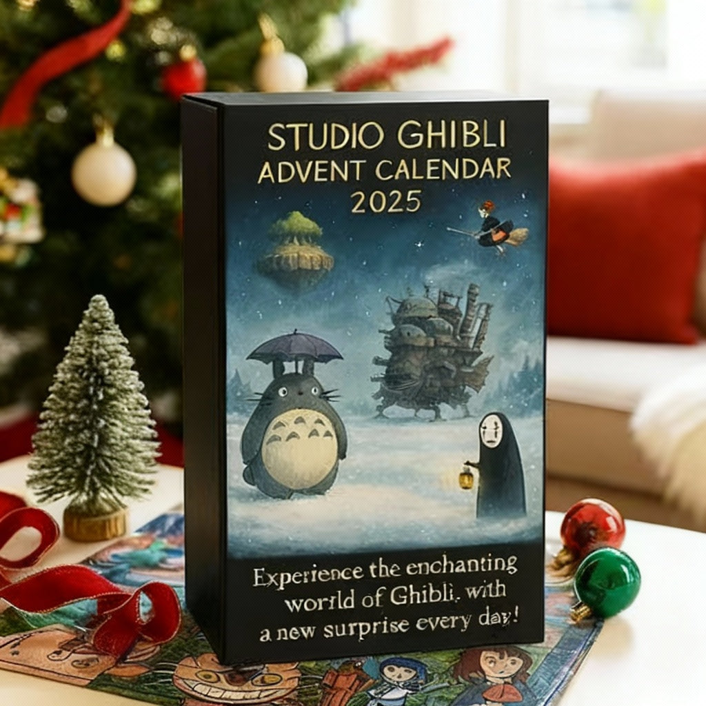 Studio Ghibli anime Christmas advent calendar with 24 acrylic figures