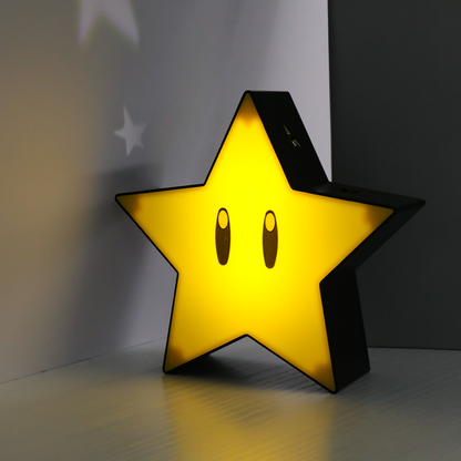 Super Mario Bros LED night lamp with Boo, Koopa Troopa, Star and Mushroom figures