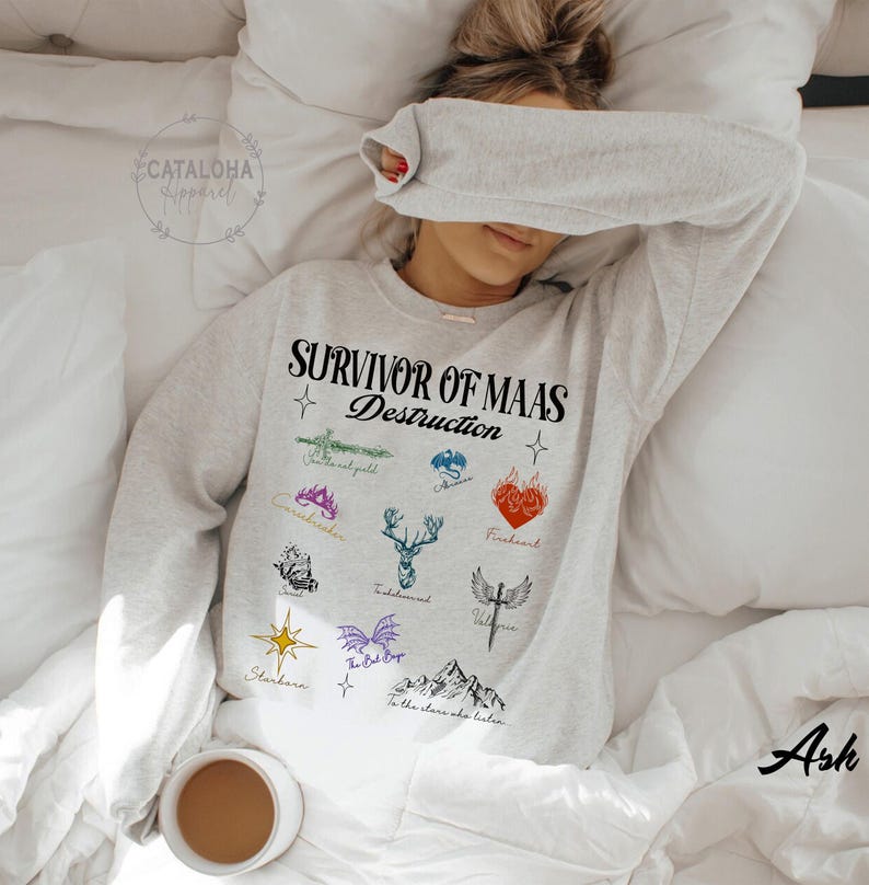 Survivor of Maas destruction hoodie for Throne of Glass and ACOTAR fans