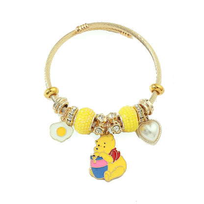 Winnie the Pooh Gold Earrings